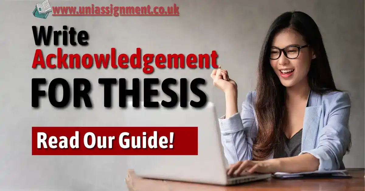 Acknowledgement for Thesis